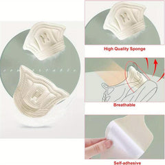 6pcs Sports Shoe Heel Stickers Anti-wear Self-adhesive Shrinkable Code Thickened
