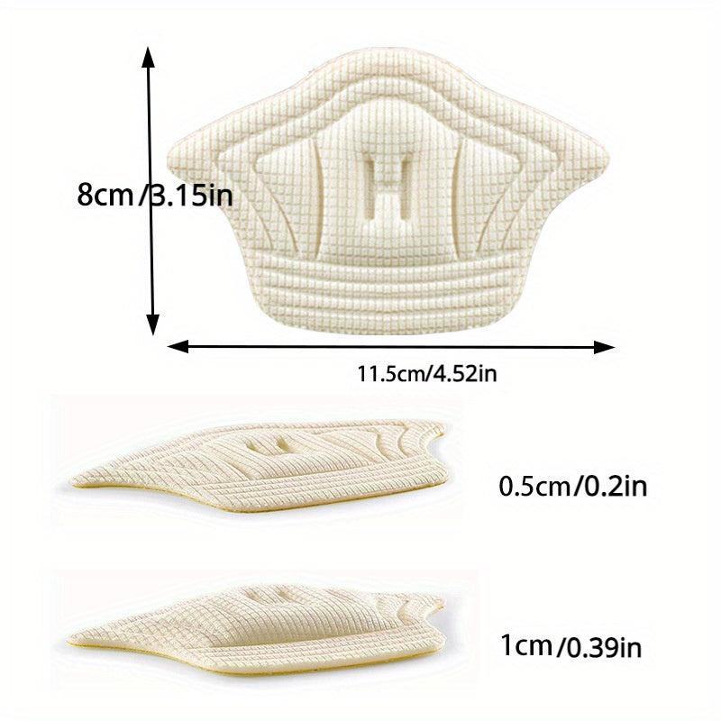 6pcs Sports Shoe Heel Stickers Anti-wear Self-adhesive Shrinkable Code Thickened