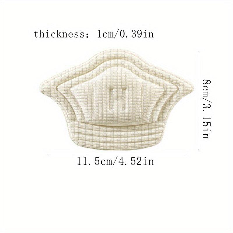 6pcs Sports Shoe Heel Stickers Anti-wear Self-adhesive Shrinkable Code Thickened