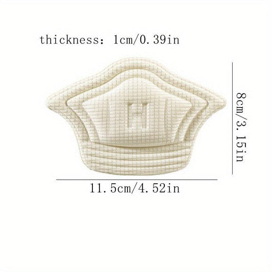 6pcs Sports Shoe Heel Stickers Anti-wear Self-adhesive Shrinkable Code Thickened