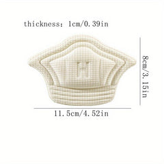 6pcs Sports Shoe Heel Stickers Anti-wear Self-adhesive Shrinkable Code Thickened