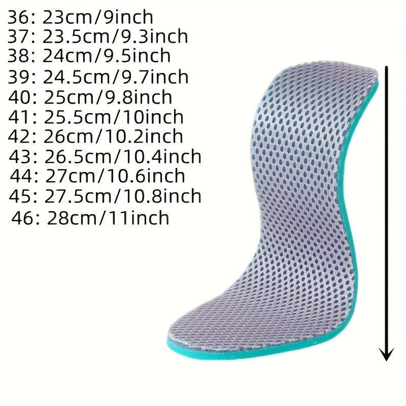 3 Pairs Sports Mesh Insoles - Soft, Comfortable, Breathable