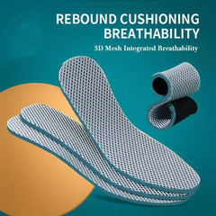 3 Pairs Sports Mesh Insoles - Soft, Comfortable, Breathable