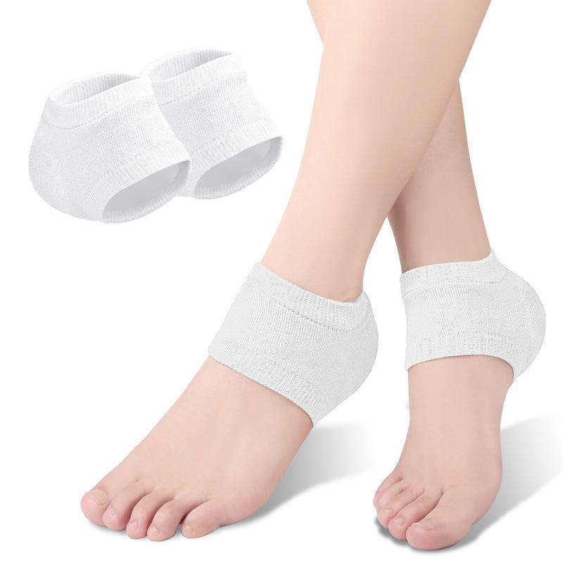 Gel Silicone Heel Protector Sleeve Heel Pads Plantar Fasciitis Support Socks