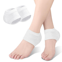 Gel Silicone Heel Protector Sleeve Heel Pads Plantar Fasciitis Support Socks