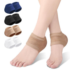 Gel Silicone Heel Protector Sleeve Heel Pads Plantar Fasciitis Support Socks