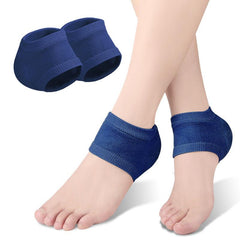 Gel Silicone Heel Protector Sleeve Heel Pads Plantar Fasciitis Support Socks