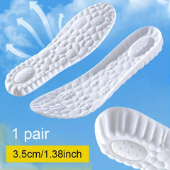 Height Increasing Insoles Soft Sole Sweat/Odor Absorbing Men's Sports Inner Sole