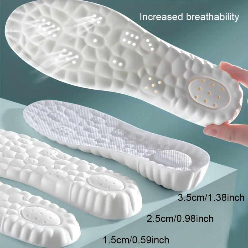 Height Increasing Insoles Soft Sole Sweat/Odor Absorbing Men's Sports Inner Sole