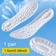 Height Increasing Insoles Soft Sole Sweat/Odor Absorbing Men's Sports Inner Sole