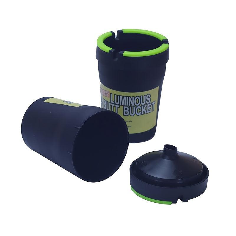 Portable Car Ashtray Luminous Large Capacity Ashtray for Home Hotel Office