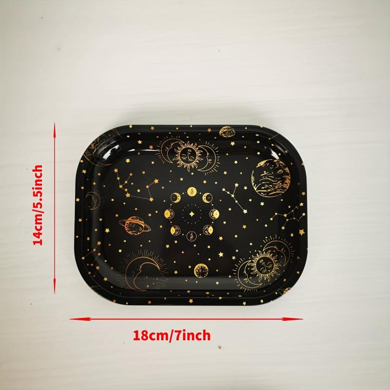 2pcs Creative Pattern Rolling Tray Wake Up Tray Chrismas Ha