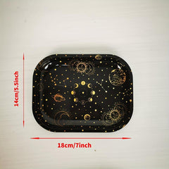 2pcs Creative Pattern Rolling Tray Wake Up Tray Chrismas Ha