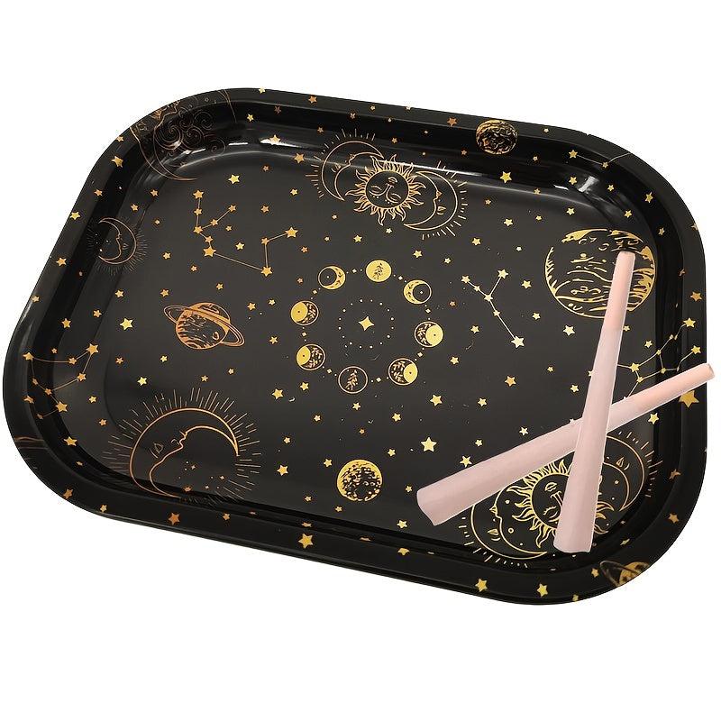 2pcs Creative Pattern Rolling Tray Wake Up Tray Chrismas Ha