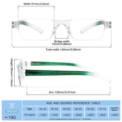 Light Blocking Computer Glasses Rectangle Eyewear Frame