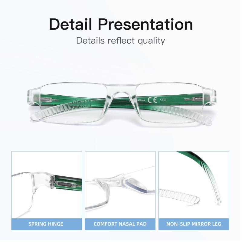 Light Blocking Computer Glasses Rectangle Eyewear Frame