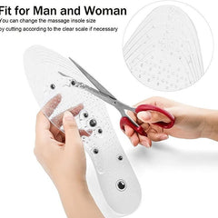 Acupressure Magnetic Massage Insoles Men Women Foot Massager Shoe Pad
