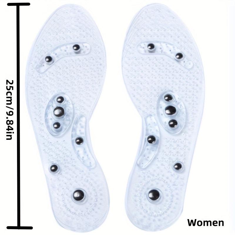 Acupressure Magnetic Massage Insoles Men Women Foot Massager Shoe Pad