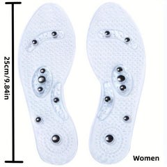 Acupressure Magnetic Massage Insoles Men Women Foot Massager Shoe Pad