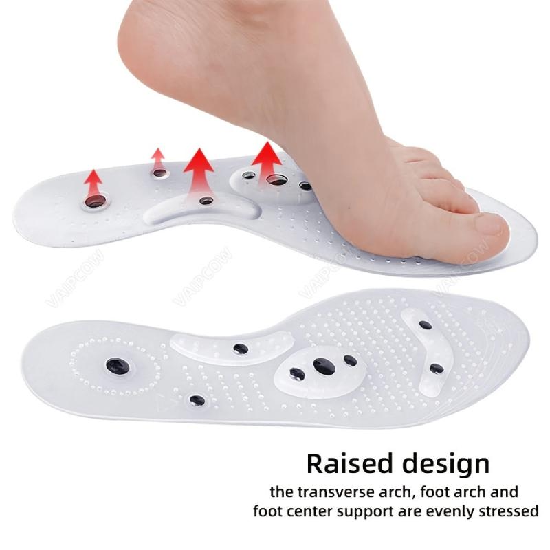 Acupressure Magnetic Massage Insoles Men Women Foot Massager Shoe Pad