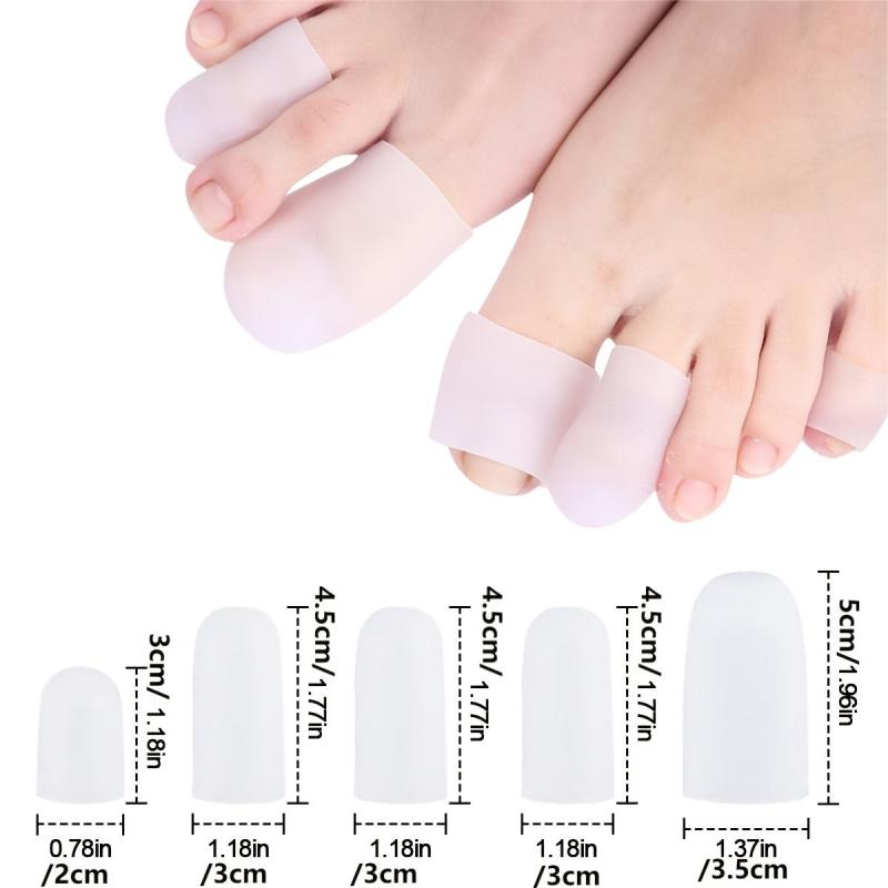 Gel Toe Protector Caps Toe Protectors Soft Gel Toe Sleeves For Corns Remover