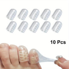 Silicone Toe Protector Separated Toes Breathable Anti-abrasion Anti-sweat 20pcs