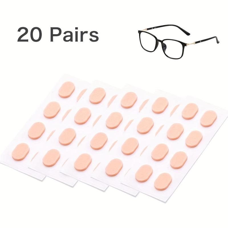 20 Pair Eyeglass Nose Pads Soft Foam Self Adhesive Anti Slip Glasses Nose Pads