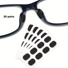 20 Pair Eyeglass Nose Pads Soft Foam Self Adhesive Anti Slip Glasses Nose Pads