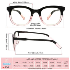 4Pack Reading Glasses Light Blocking Square Computer Readers For Women & Men