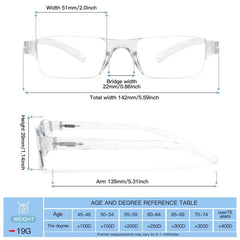 Clear Reading Glasses Light Blocking Computer Eyewear Frame