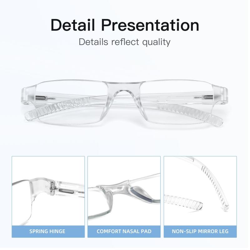 Clear Reading Glasses Light Blocking Computer Eyewear Frame