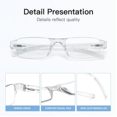 Clear Reading Glasses Light Blocking Computer Eyewear Frame