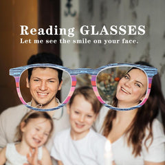Wood Grain Oval Reading Glasses for Men & Women 1.00-3.50