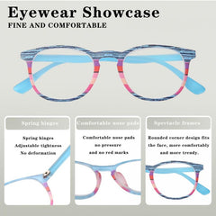 Wood Grain Oval Reading Glasses for Men & Women 1.00-3.50