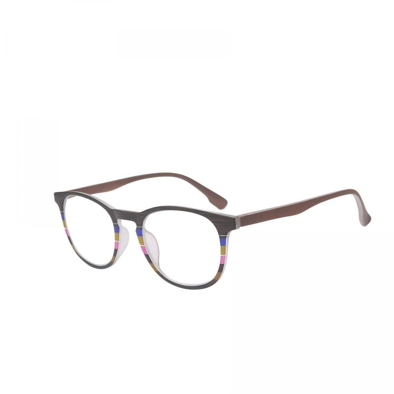 Wood Grain Oval Reading Glasses for Men & Women 1.00-3.50