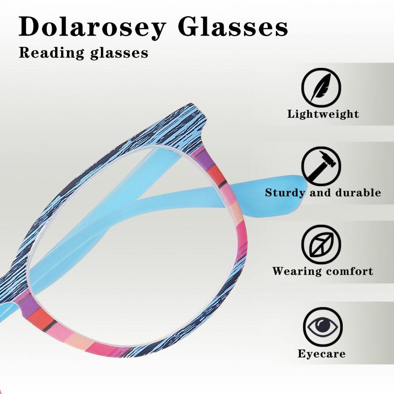 Wood Grain Oval Reading Glasses for Men & Women 1.00-3.50