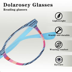 Wood Grain Oval Reading Glasses for Men & Women 1.00-3.50