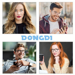 Retro Light Blocking Reading Glasses UV Filter Computer Eyeglasses Round Shape