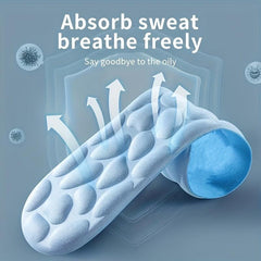 1pair 4D Shock Absorption Flexible Insole Memory Foam Insole Pad