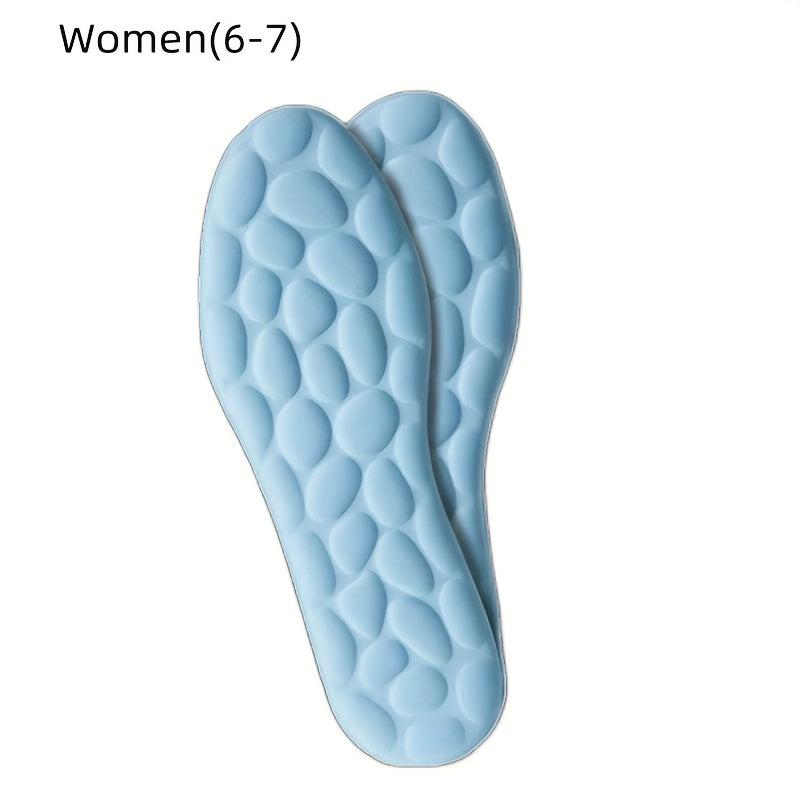 1pair 4D Shock Absorption Flexible Insole Memory Foam Insole Pad