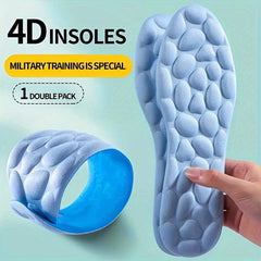 1pair 4D Shock Absorption Flexible Insole Memory Foam Insole Pad