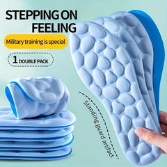 1pair 4D Shock Absorption Flexible Insole Memory Foam Insole Pad