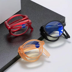 Folding Anti Light Reading Glasses Long-term Vision Glasses