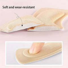 2pcs Thickened Heel Stickers Anti Slip Shoe Back Pads Women's Half Size Pad