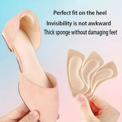2pcs Thickened Heel Stickers Anti Slip Shoe Back Pads Women's Half Size Pad