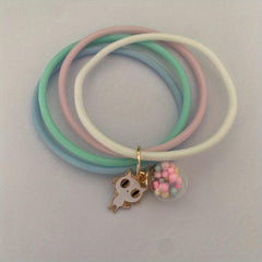 Silicone Mosquito Repellent Bracelet Cartoon Pendant for Outdoor Travel