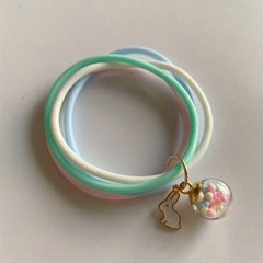 Silicone Mosquito Repellent Bracelet Cartoon Pendant for Outdoor Travel