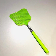 Retractable Stainless Steel Fly Swatter TPR Handle Manual Mosquito Repellent