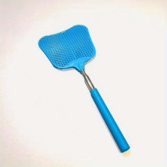 Retractable Stainless Steel Fly Swatter TPR Handle Manual Mosquito Repellent