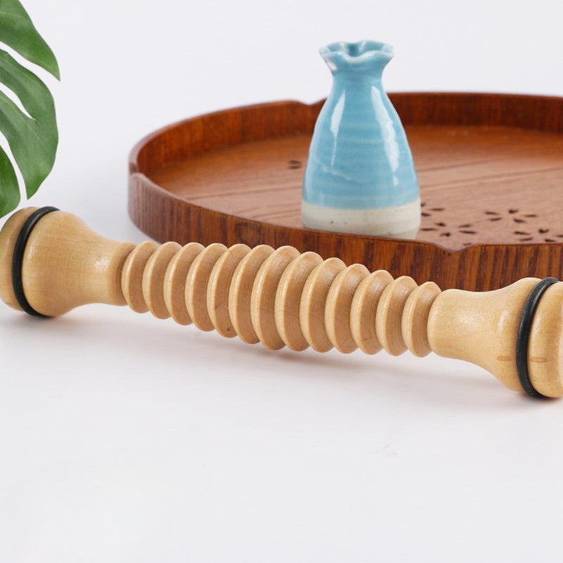 Wood Foot Massage Roller Plantar Fasciitis Relief Deep Tissue Massage Tool
